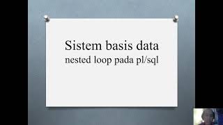 SBD - Nested Loop Pada PL/SQL