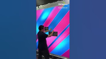 Fast & flawless! Magnetic LED display setup in seconds! 🧲💫 #LEDDisplay #Magnetic #shorts