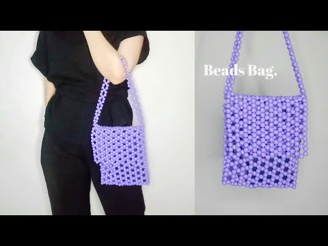 Cara Membuat Tas Mini untuk Pesta dari Manik Akrilik part 1. 