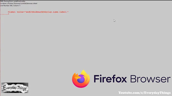 Mozilla failed during upgrade, Firefox running but show only error code