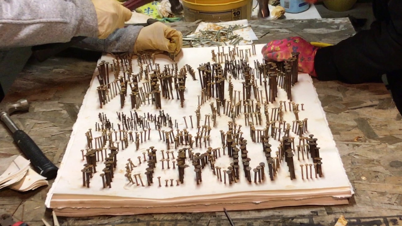 Experimental Print with Nails- Lillian Hu & Nicole Castro