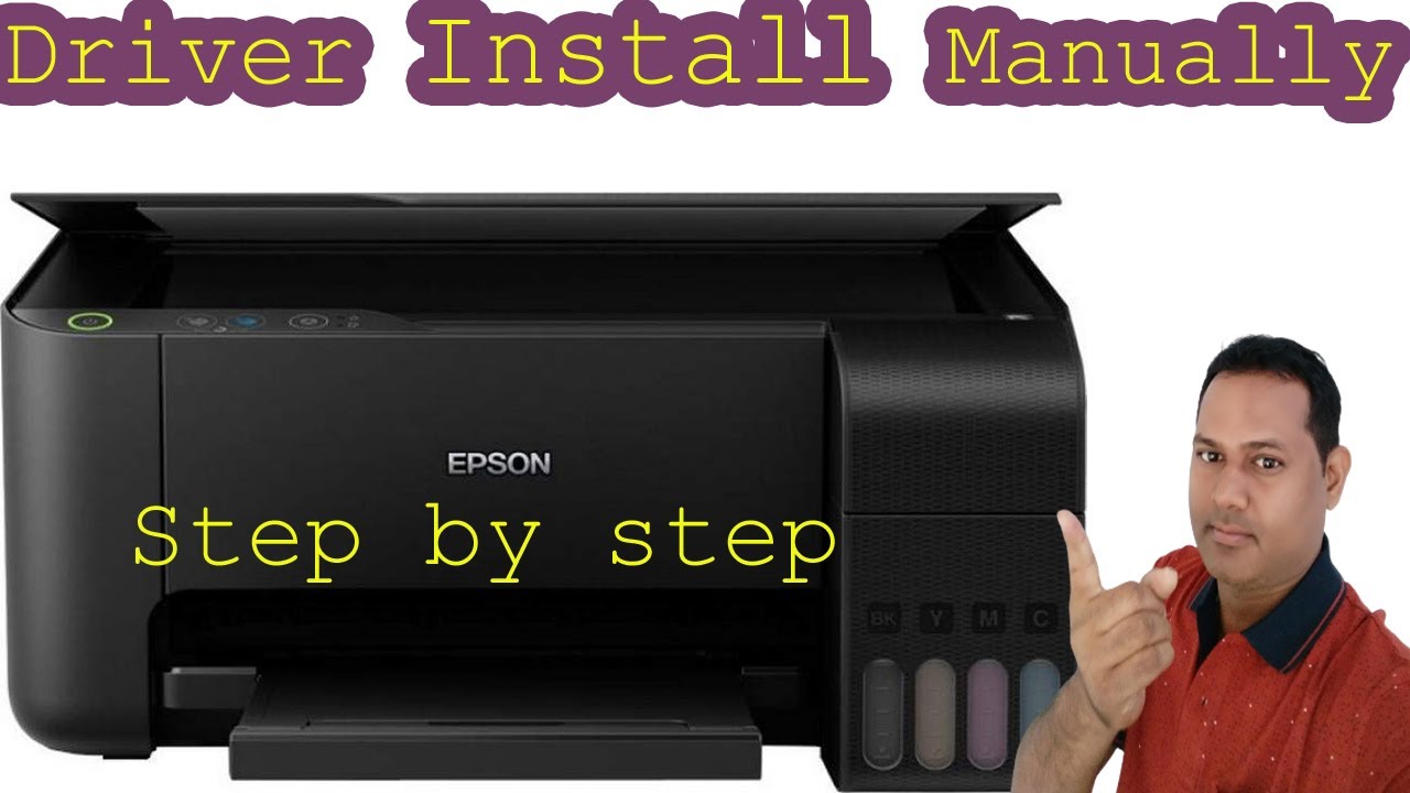 How To Install Printer and Scanner Manually Epson L3100, L3110, L3115, L3116, L3156 - YouTube