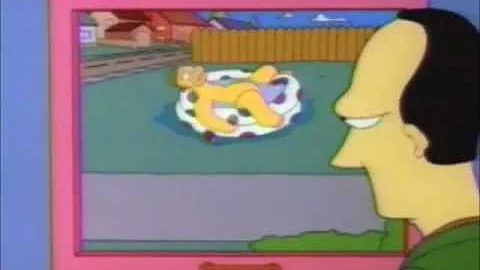 Homer in a Kiddie Pool
