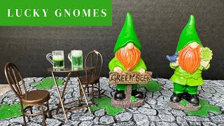 Create St. Patrick's Day Gnomes for Your Village, Vignette, or Mini Garden Display!
