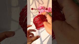 Red glass bangles❤️#shorts #ytshorts #bangles #red #affordablefashion #chudiyan #myntrafinds