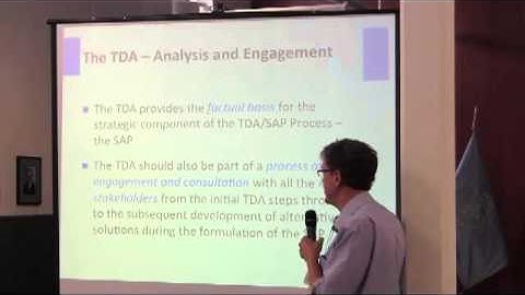 TDA-SAP Course: Module 2 Developing the TDA Part 1