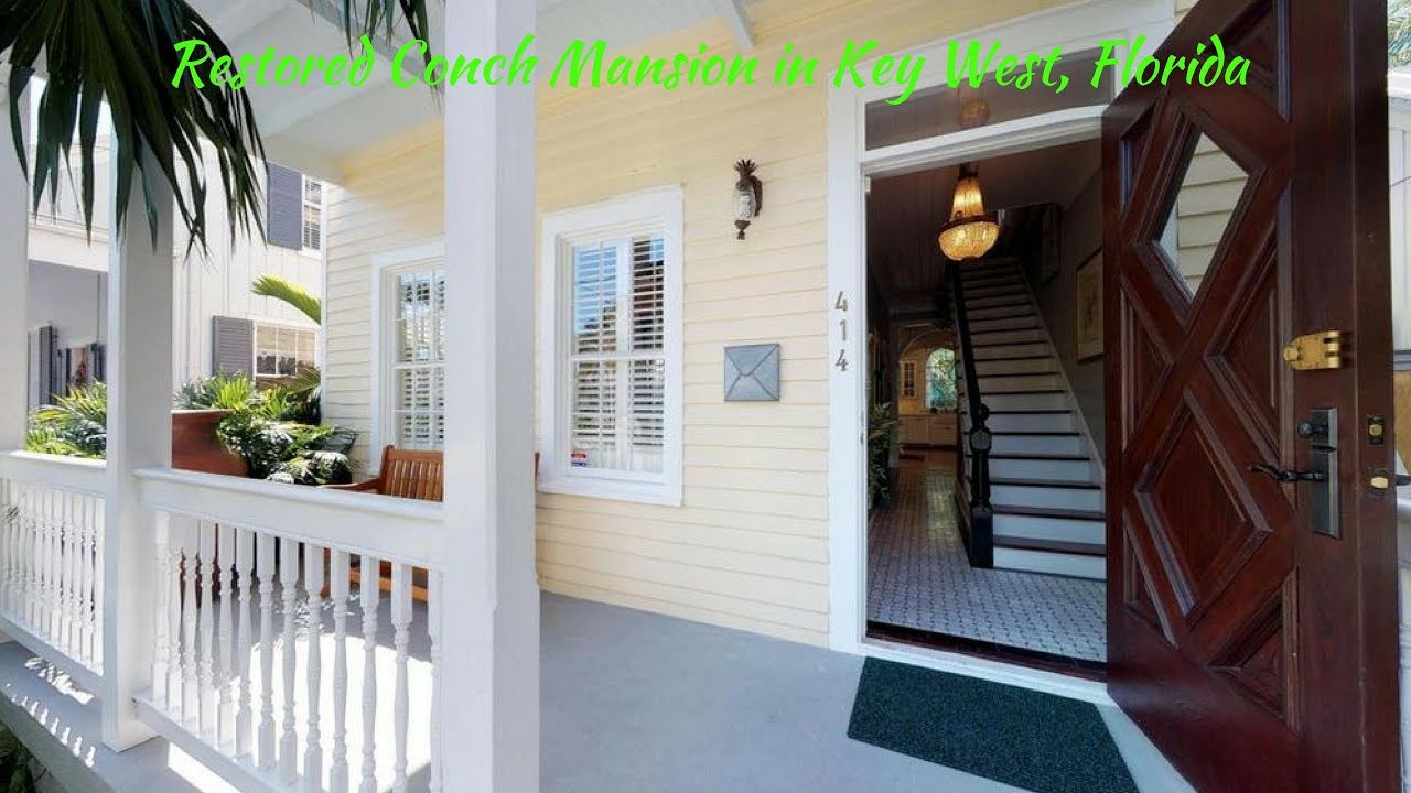 Beautifully restored historic Conch Mansion in Key West, Florida for