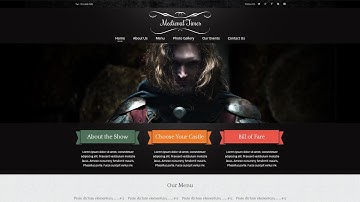 Medieval Restaurant Joomla Template by RockThemes - 52030