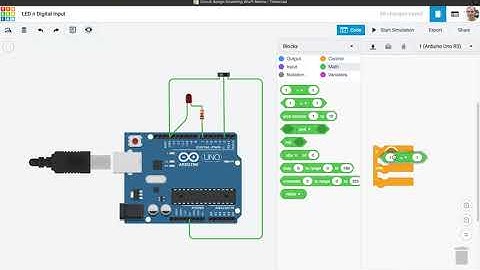 [TinkerCAD] LED and Digital Input