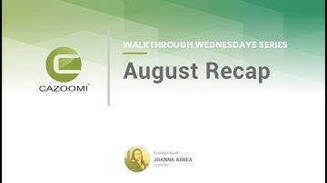 Walkthrough Wednesdays Series: August Recap