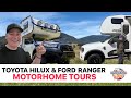 Toyota hilux motorhome tour  ford ranger motorhome tour  4x4 motorhome conversion  free camping