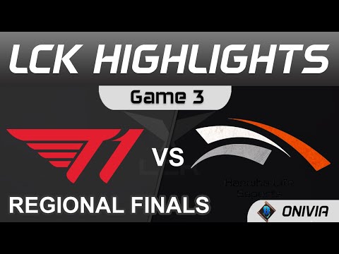 T1 vs HLE Highlights Game 3 LCK Finals Regional Finals 2021 T1 vs Hanwha Life Esports by Onivia