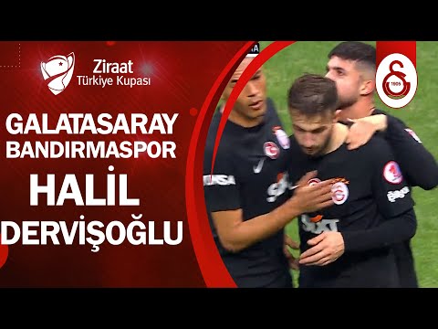 GOL Halil Dervişoğlu Galatasaray 2-0 Bandırmaspor (Ziraat Türkiye Kupası Son 16 Turu)