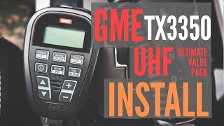 GME TX3350 UHF CB RADIO AND ANTENNA // EASY UHF INSTALL // ULTIMATE VALUE PACK //  MQ TRITON