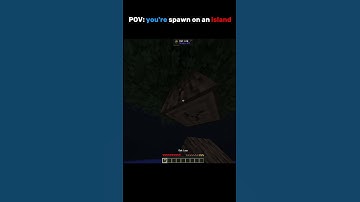 pov you spawn on a island  #minecraft #gaming #ytshort #minecarftshort