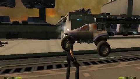 Advent Rising - Equipped Scythe turret (new weapon)