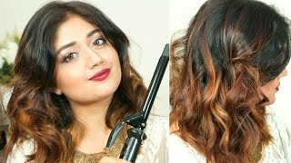 Trying to Curl my hair | Messy Curls for Beginners | corallista