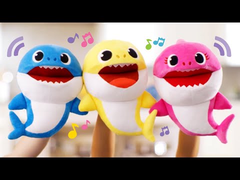 Baby Shark Puppets Sing Fast and Slow When You Move Their Mouth!