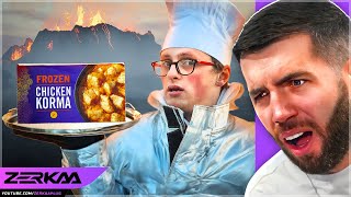 Zerkaa Reacts To I Cooked A Frozen Meal In An Active Volcano