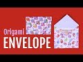 Make your own origami envelope  easy quick  attractive