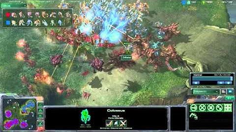 StarCraft II - Protoss vs Zerg (Protoss Win)