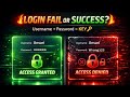 Python Username & Password Validation Program | if else Login System for Beginners
