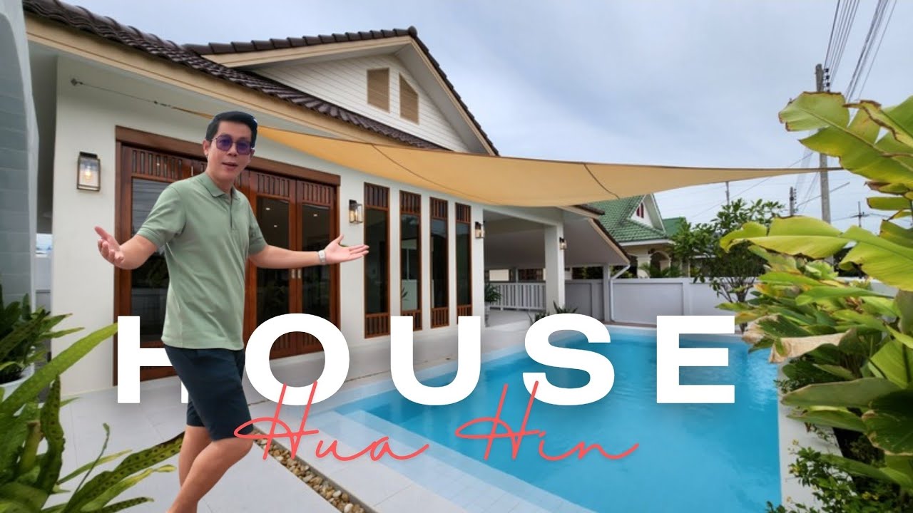 Beautiful house in Hua Hin with private swimming pool in the heart of