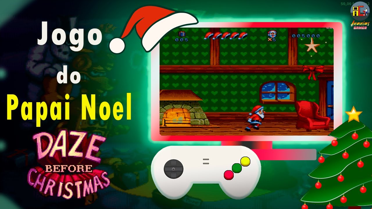 Jogo do Papai Noel Falante  Fun Santa Runner (vídeo de natal