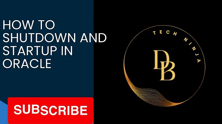 How to start-up shutdown database in oracle