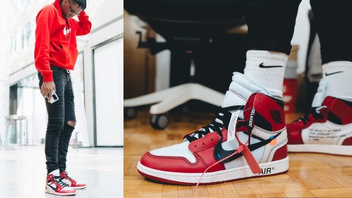 LOUIS VUITTON OFF–WHITE X NIKE AIR JORDAN 1S UNBOXING 