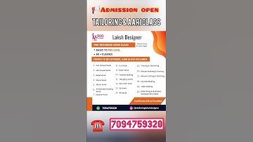 ✅ Admission Open/ 🧵Aari & Tailoring online class details WhatsApp- 7094759320☎️ @LakshDesigners