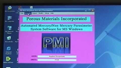 PMI Mercury Instrusion Porosimeter Setup