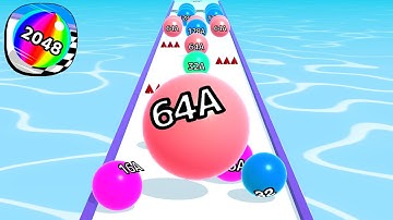 Ball Run 2048 - All Levels Gameplay Android, iOS ( Levels 2190 )