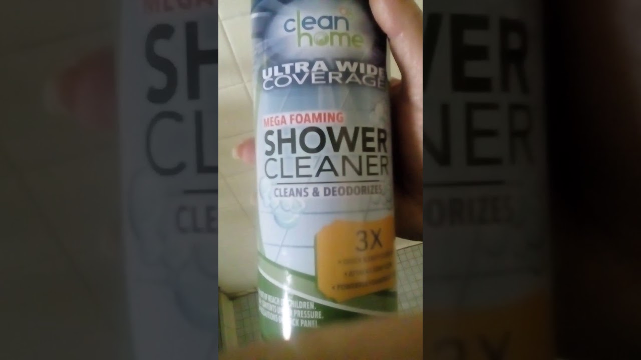 Clean Home Mega Foam Shower Cleaner review YouTube