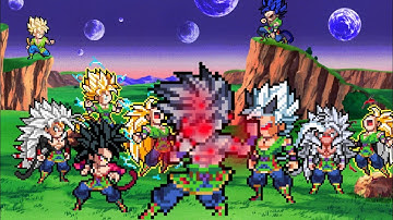 Goku AF All Transformation | Sprite Animation (ssj 1, 2, 3, 4, 5, 6, 7, 8, 9 y 10)