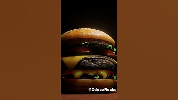 Blender 3D Burger Product Animation #Blender #b3d #shorts