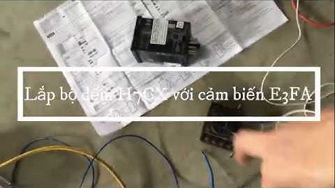 Kết nối sensor E3FA với bộ đếm H7CX