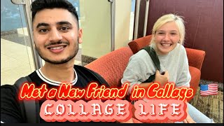 MY FIRST DAY OF COLLEGE IN AMERICA 🇺🇸 |  INTERNATIONAL STUDENT | MET A NEW FRIEND | - FIRST DAY -