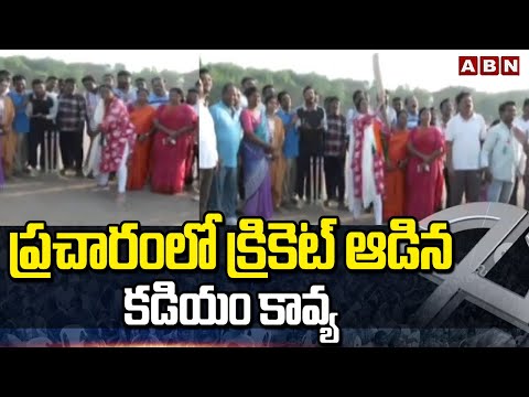 ప్రచారంలో క్రికెట్ ఆడిన కడియం కావ్య | Kadiyam Kavya F2F On MP Elections 2024 | ABN Telugu - ABNTELUGUTV