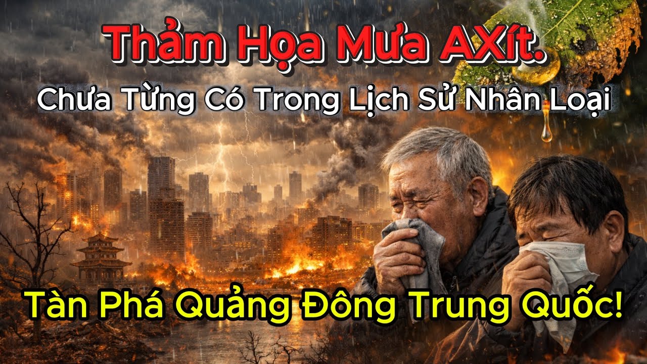 Mưa axít ập xuống Quảng Đông: Thảm họa môi trường chưa từng có tại Trung Quốc.