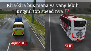 BUSSID BALAP DI JALAN TOL,TES KECEPATAN ARJUNA XHD DAN SHD screenshot 5