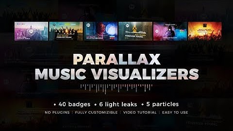 Parallax Music Visualizers After Effects Templates