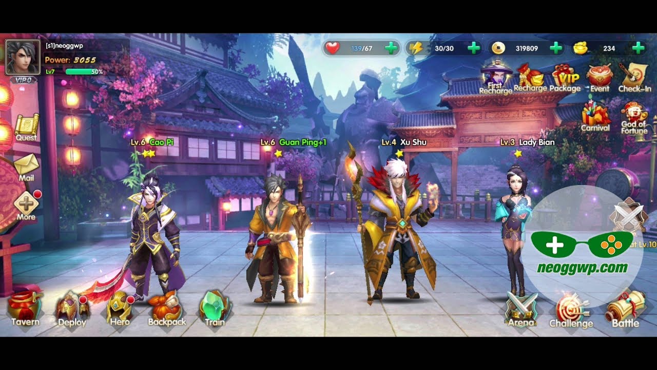 Three Kingdoms Heroes Of Legen Android Apk Role Playing Gameplay Chapter 1 By Neo Ggwp - roblox super power training simulator แนะนำจ ดฟาม ต างๆ