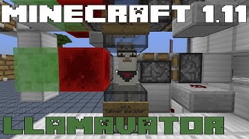 Minecraft 1.11 - Llamavator - Fast Piston Elevator 40m/s