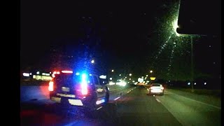 Dodge Charger getting pulled over