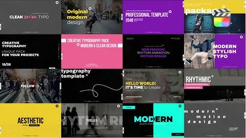 FREE Clean Text Typography | Free Templates for FCPX