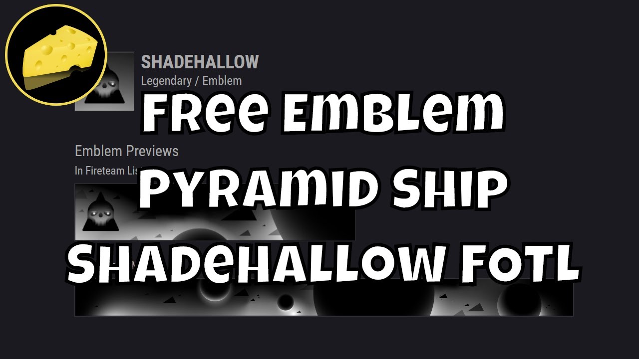 Free Shadehallow Pyramid Ship Emblem - Festival of the Lost 2020 Guide