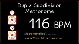 metronome 116 bpm