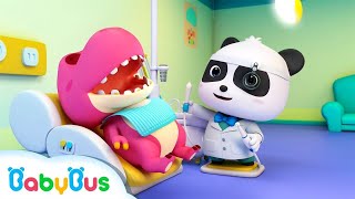 Nursery Rhymes |  Doctor Panda Cures Baby Dinosaur's Toothache | Doctor Cartoon | Kids Songs | Baby