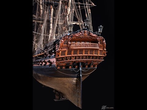 Видео: Модель корабля CUMBERLAND  / MODEL SHIP  CUMBERLAND